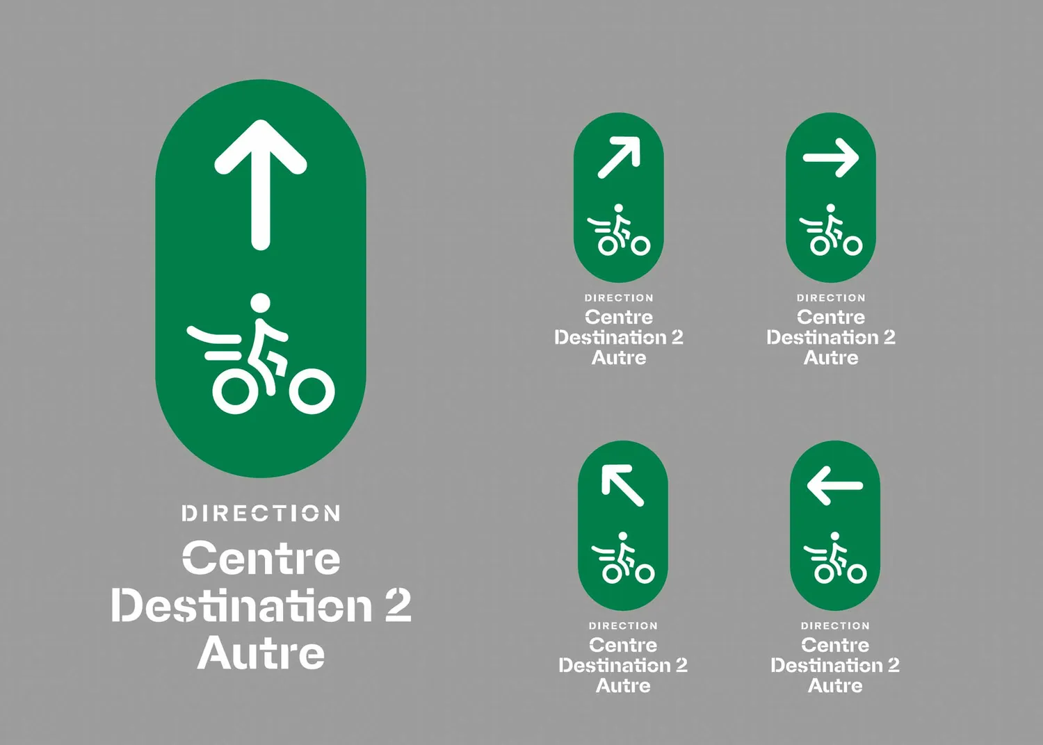 Signalétique horizontale réseau cyclable Châtellerault